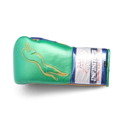 Stealth X2 Boxing Gloves | Gold, Green & Blue