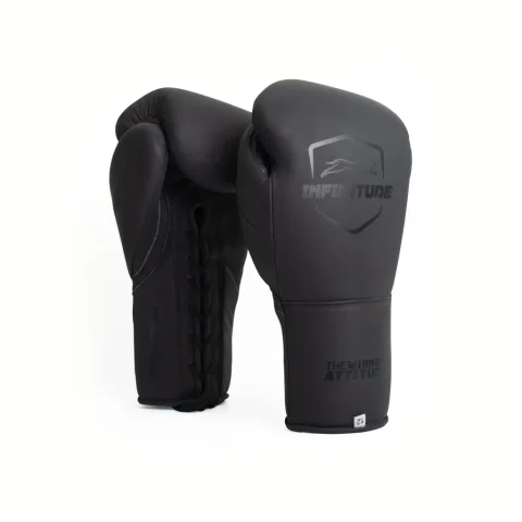 Stealth X2 Laceup Boxing Gloves | Matte Black