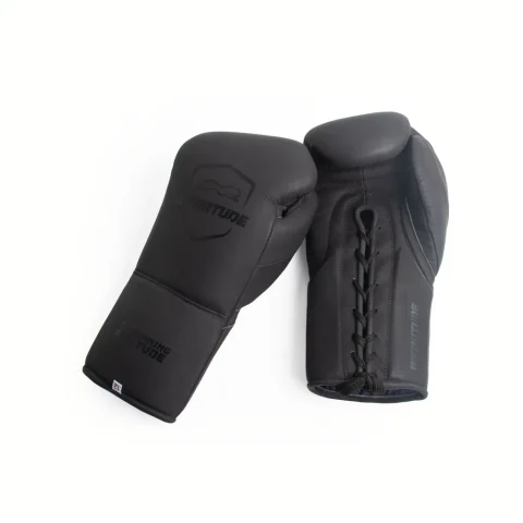 Stealth X2 Laceup Boxing Gloves | Matte Black