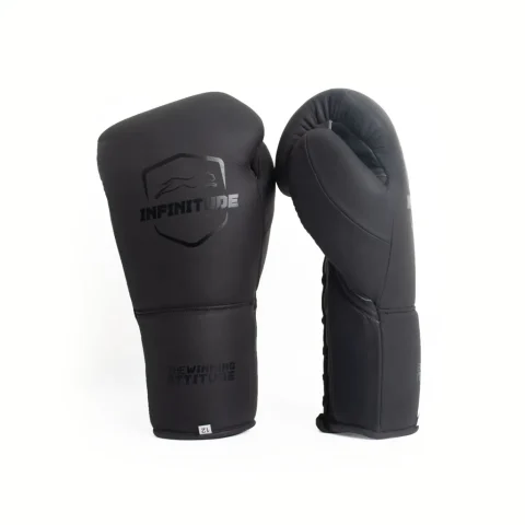 Stealth X2 Laceup Boxing Gloves | Matte Black