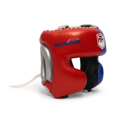 Armor P2 Head Guard | Red, Blue & Silver