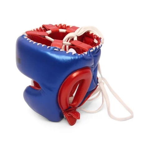 Armor P2 Head Guard | White, Blue & Red
