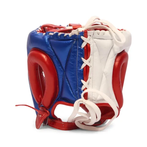 Armor P2 Head Guard | White, Blue & Red