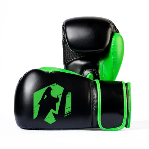 Veloce Apex Boxing Gloves - Black/Green
