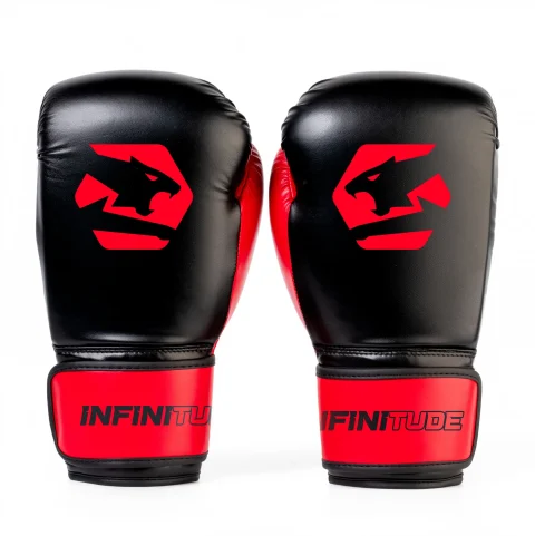 Veloce Fury Boxing Gloves - Black/Red