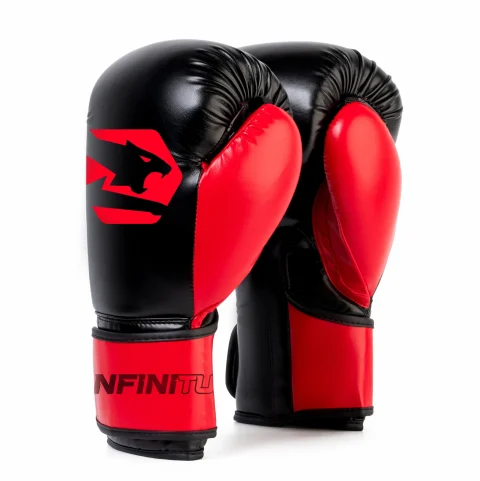 Veloce Fury Boxing Gloves - Black/Red