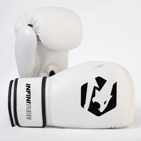 Veloce Fury Boxing Gloves - White/Black