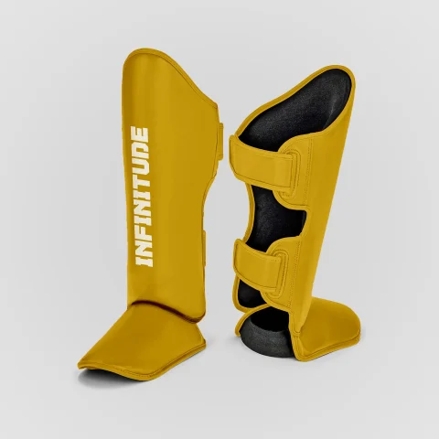 Infinitude Fight Elite Shin Guards- Yellow